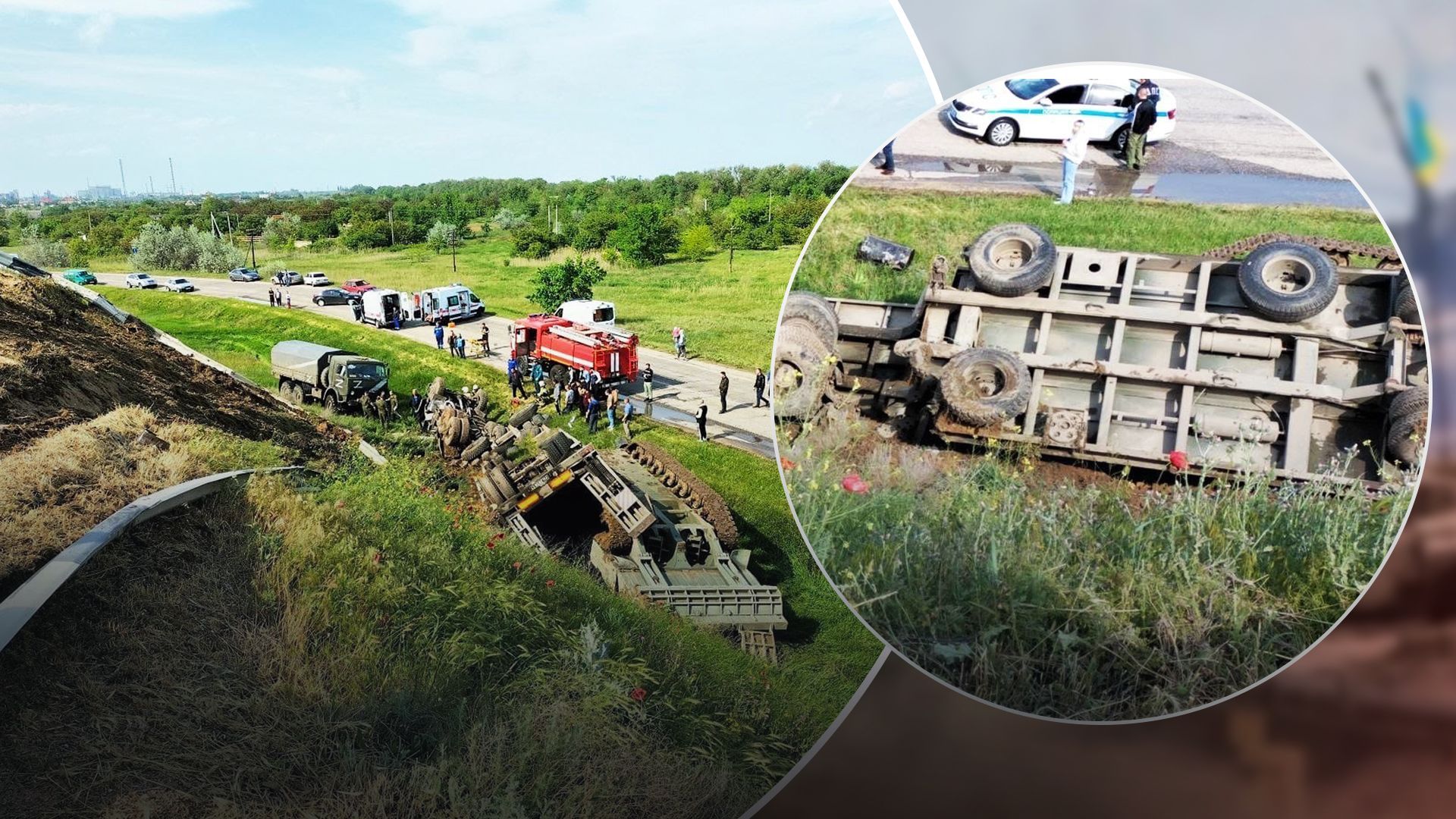 В окупованому Криму "самоліквідувалася" російська військова техніка В окупованому Криму "самоліквідувалася" російська військова техніка