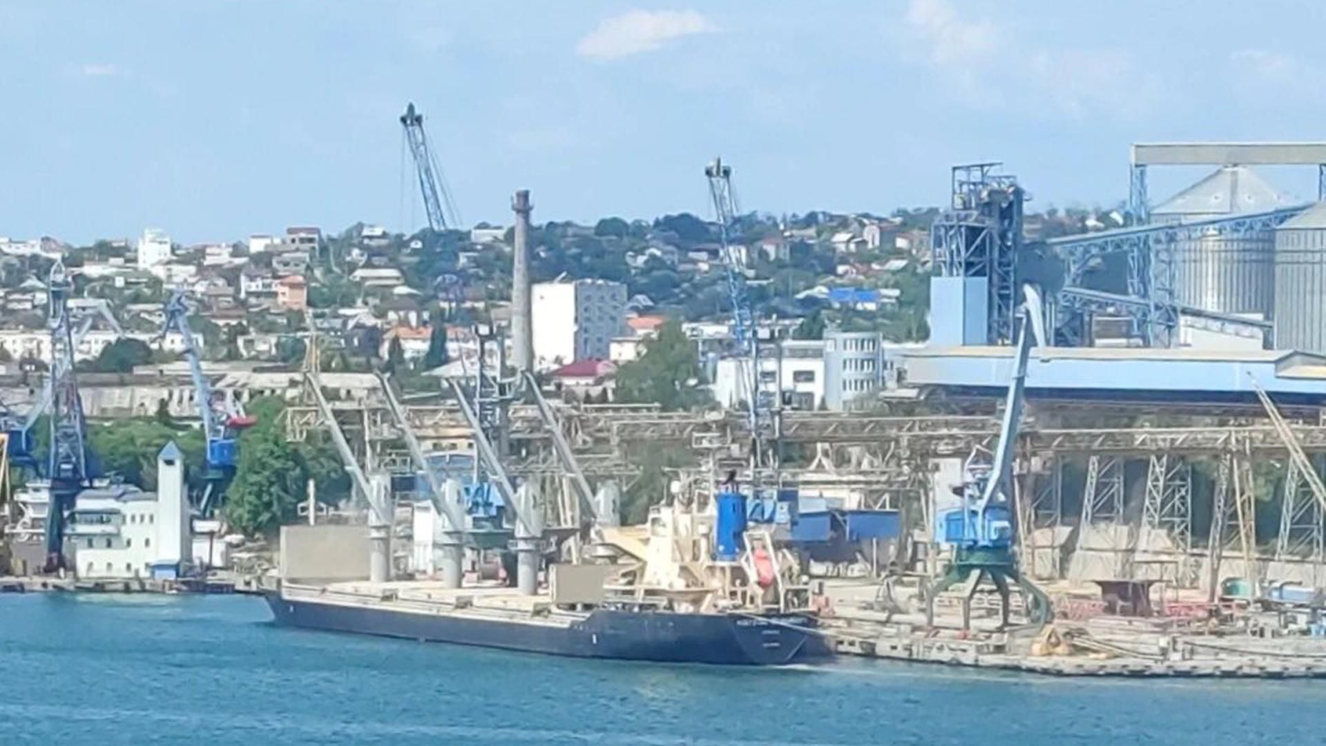 Біля севастопольського зернового термінала знову зафіксували судно класу балкер