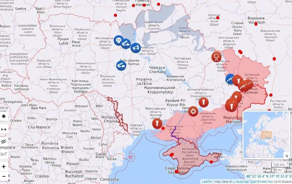 Карта боевых действий Карта боевых действий