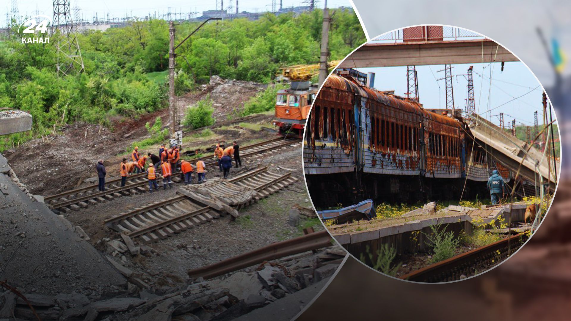 Для вивозу краденого металу та зерна окупанти відновлюють залізницю у Маріуполі Для вивозу краденого металу та зерна окупанти відновлюють залізницю у Маріуполі