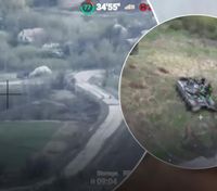 Воїни ССО показали, як знешкодили російський танк за допомогою дрона-камікадзе