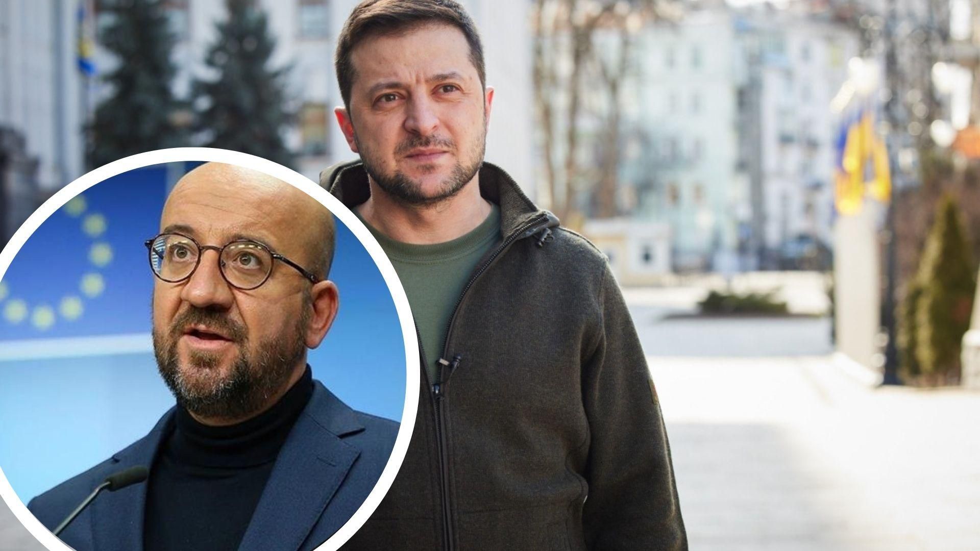 Зеленський напередодні саміту ЄС обговорив із Мішелем санкції проти Росії Зеленський напередодні саміту ЄС обговорив із Мішелем санкції проти Росії