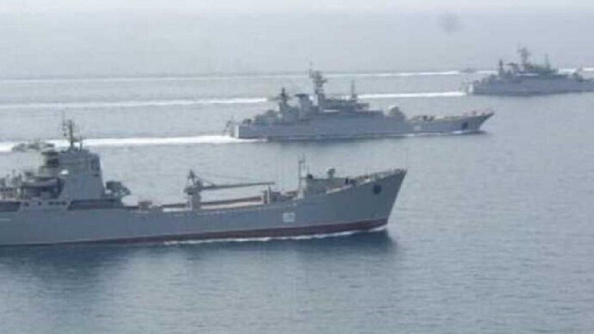 6 крупных десантных и 2 ракетных корабля России продолжают терроризировать Одесщину, – ОК "Юг"