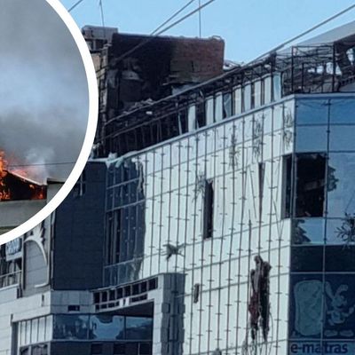Зруйнований ТРЦ, розбиті вікна і будівлі: наслідки удару по Запоріжжю у фото і відео