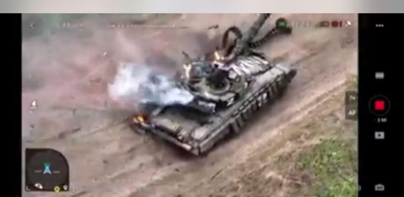 Сильно запалало: на Луганщині воїни ЗСУ знищили 2 російських танки