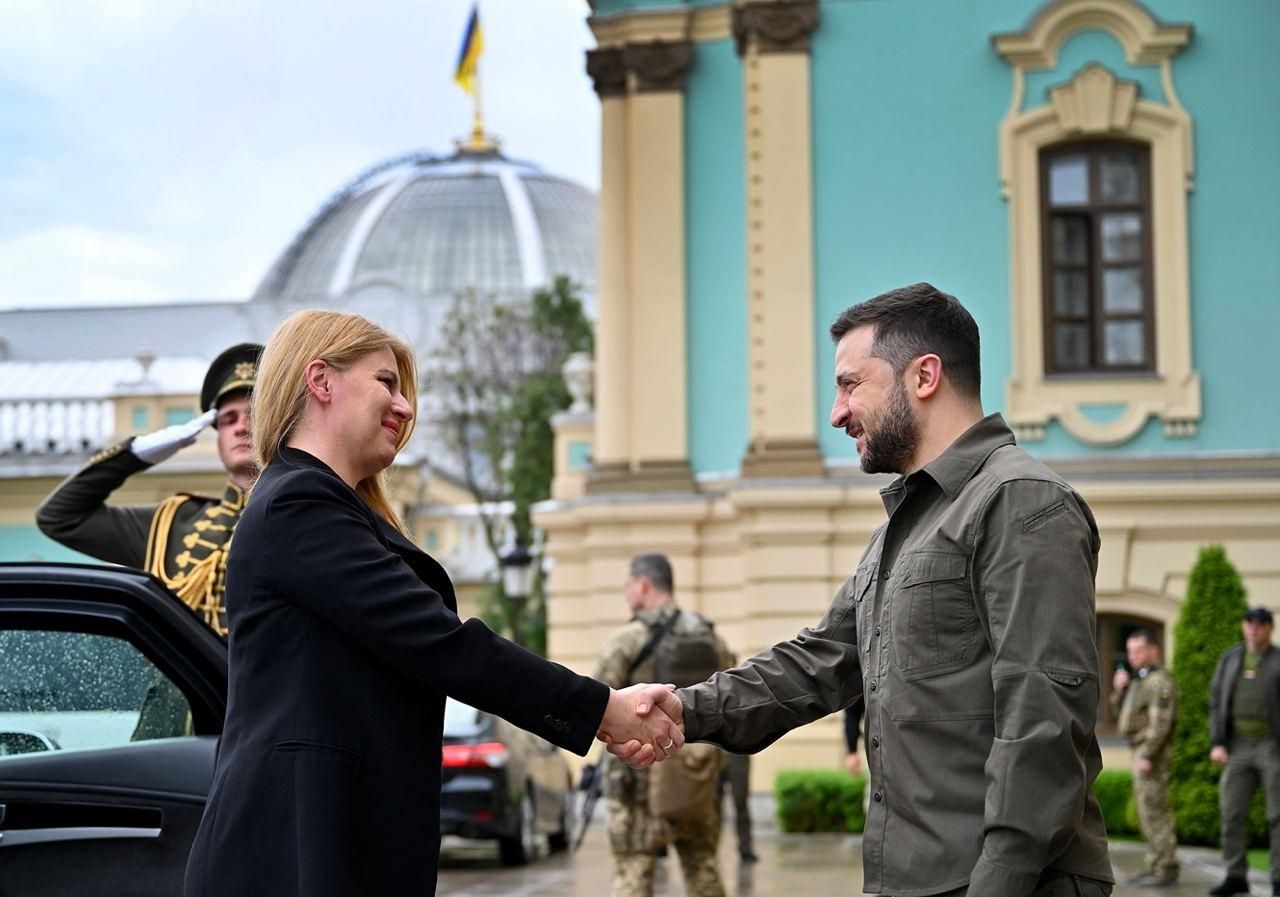 Наші країни об'єднують цінності: Зеленський зустрівся з президенткою Словаччини Чапутовою