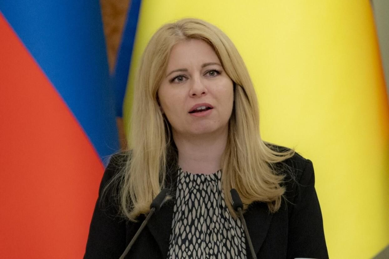 Ліками і серветками Росію не зупиниш, – президентка Словаччини про допомогу Україні