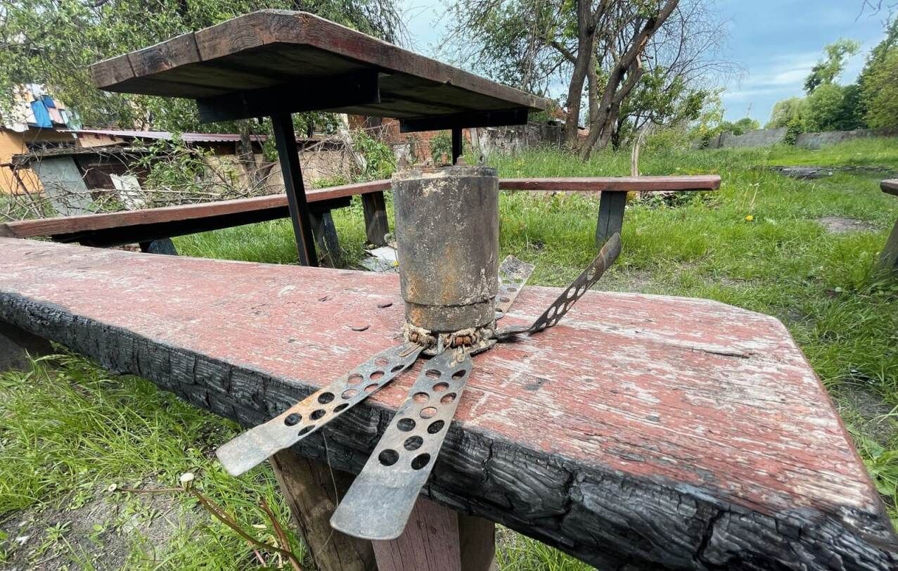 Во время игр в песочнице дети обнаружили противопехотную мину Во время игр в песочнице дети обнаружили противопехотную мину