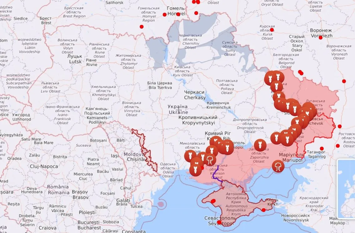 карта боевых действий 3 июня карта боевых действий 3 июня