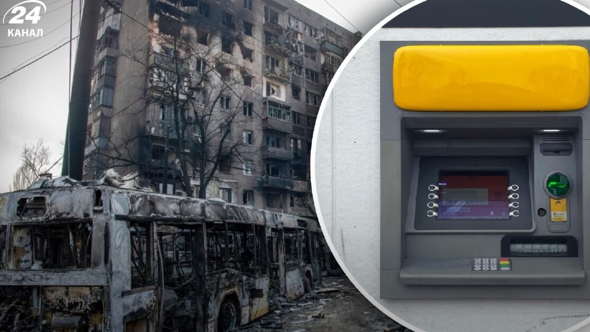 Окупанти в Маріуполі збираються урочисто відкрити банкомат