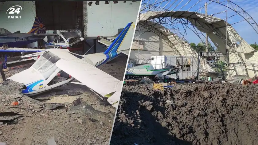 Росіяни втретє обстріляли аеродром "Коротич" під Харковом: знищені ангари та спортивні літаки