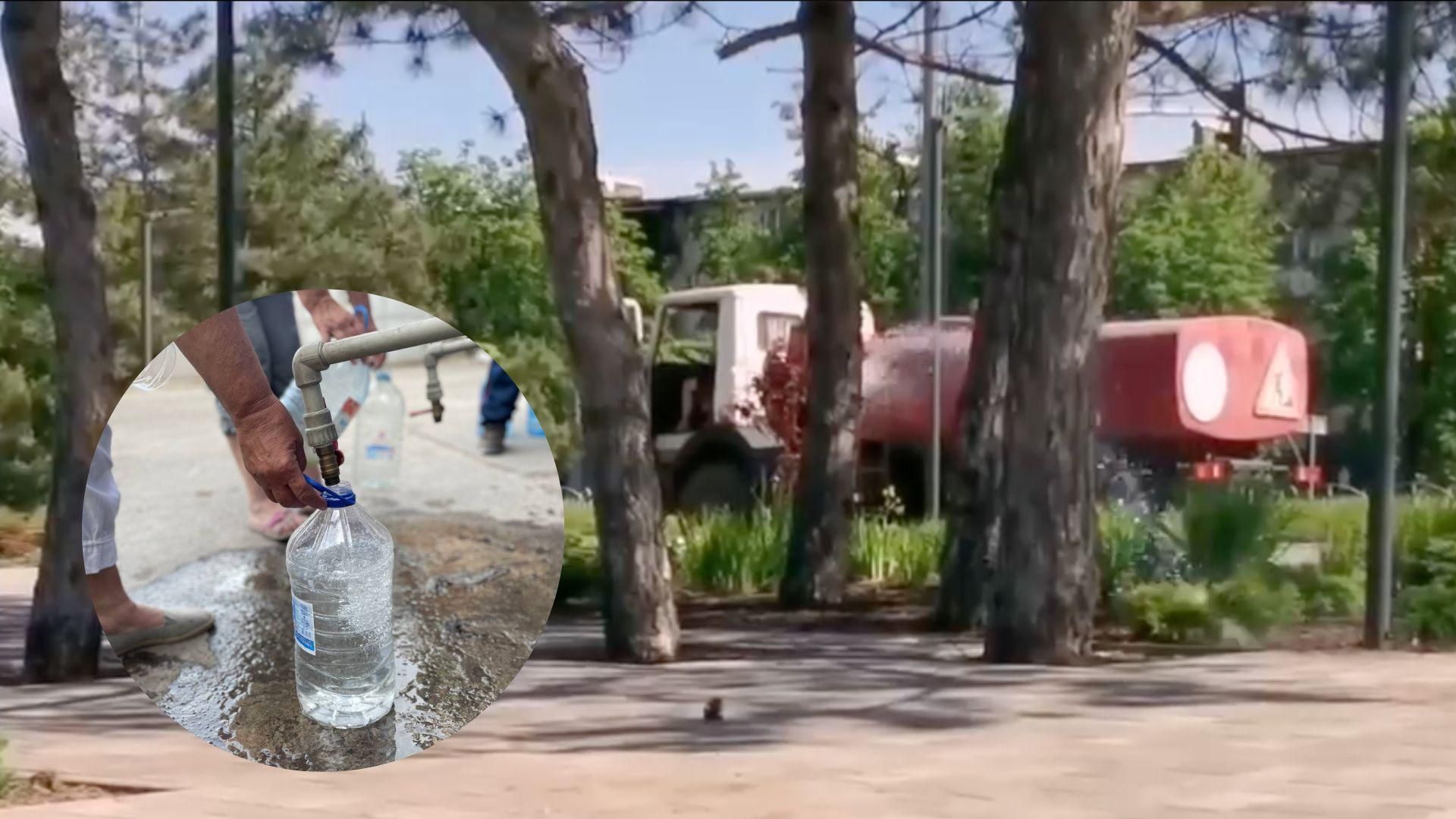 Ворог в Маріуполі: окупанти поливають газони для картинки, а люди в черзі за водою кілька днів
