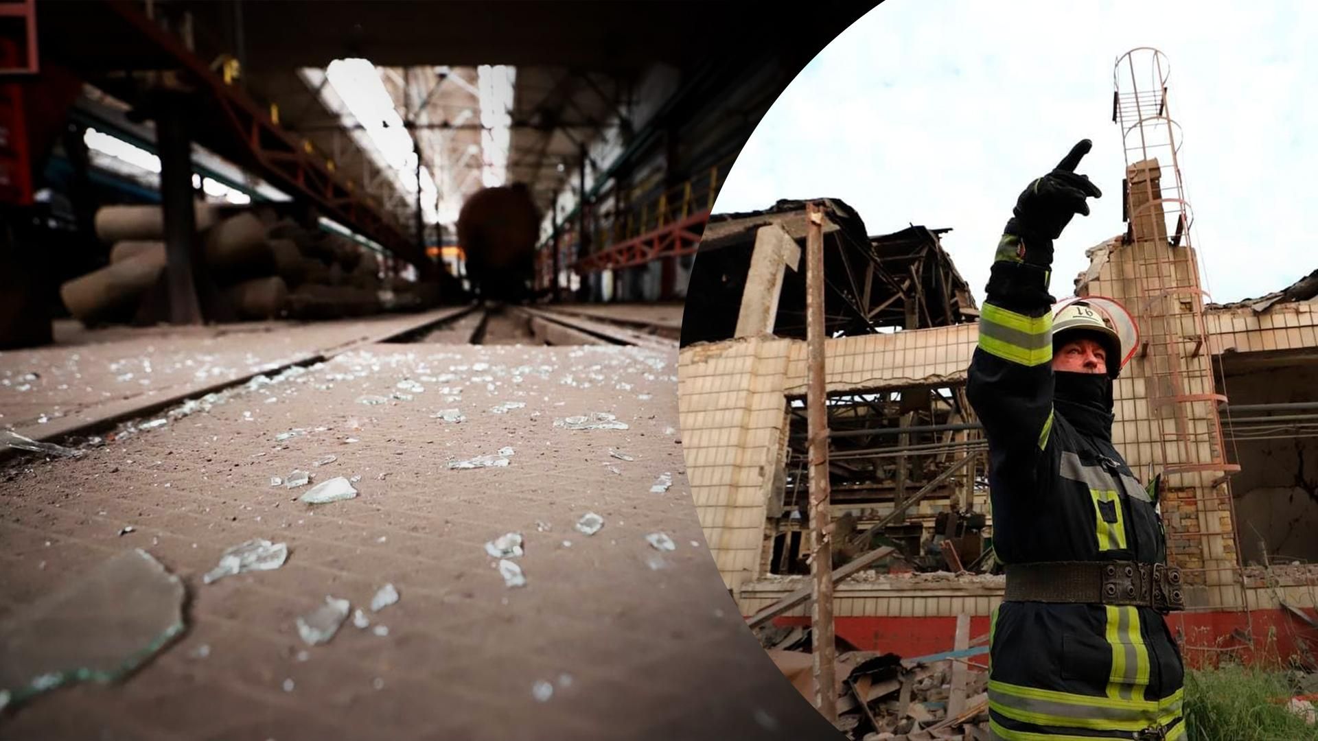 Рятувальники продовжують працювати на Дарницькому вагоноремонтному заводі, який атакувала Росія