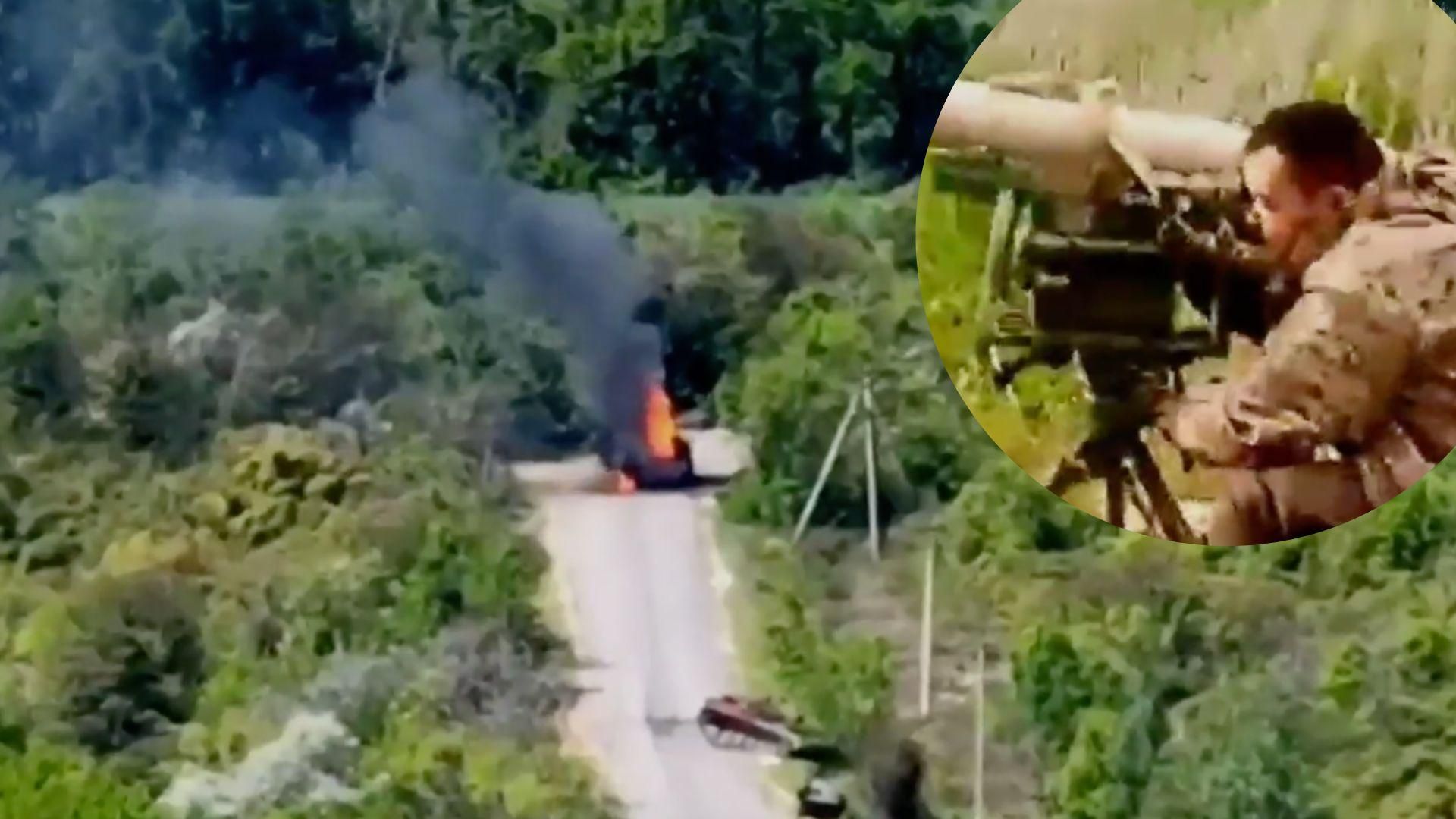 Нищить техніку росіян на Донбасі: у Нацгвардії показали роботу українського "Халка" Нищить техніку росіян на Донбасі: у Нацгвардії показали роботу українського "Халка"