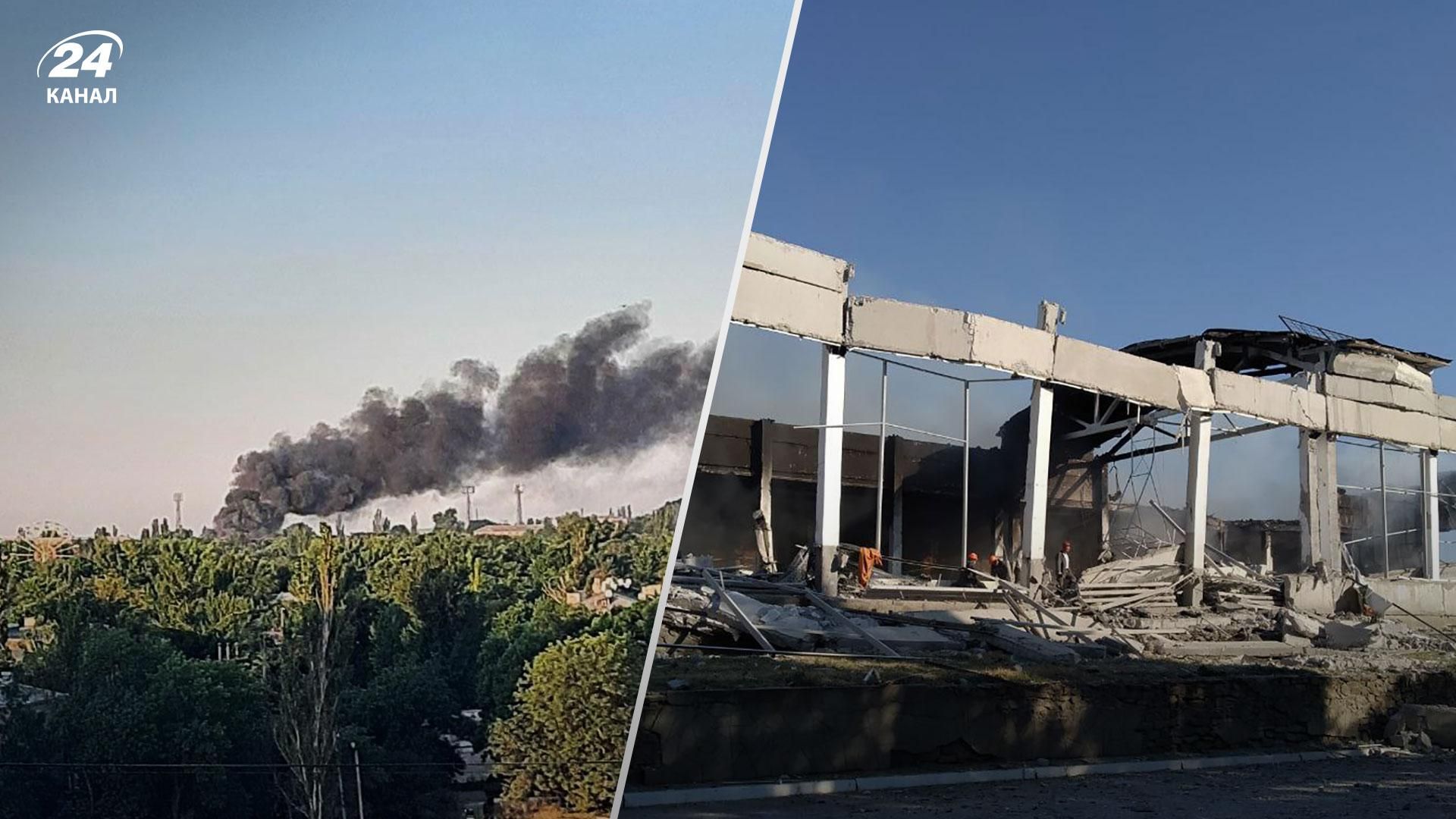 В оккупированном Стаханове горит стадион вместе с базой вагнеровцев, – СМИ