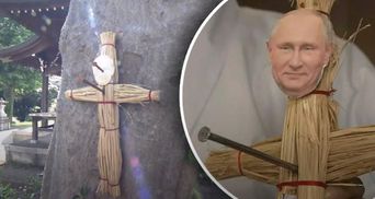Японці моляться за смерть Путіна: у храмах масово знаходять ритуальні ляльки з його фото