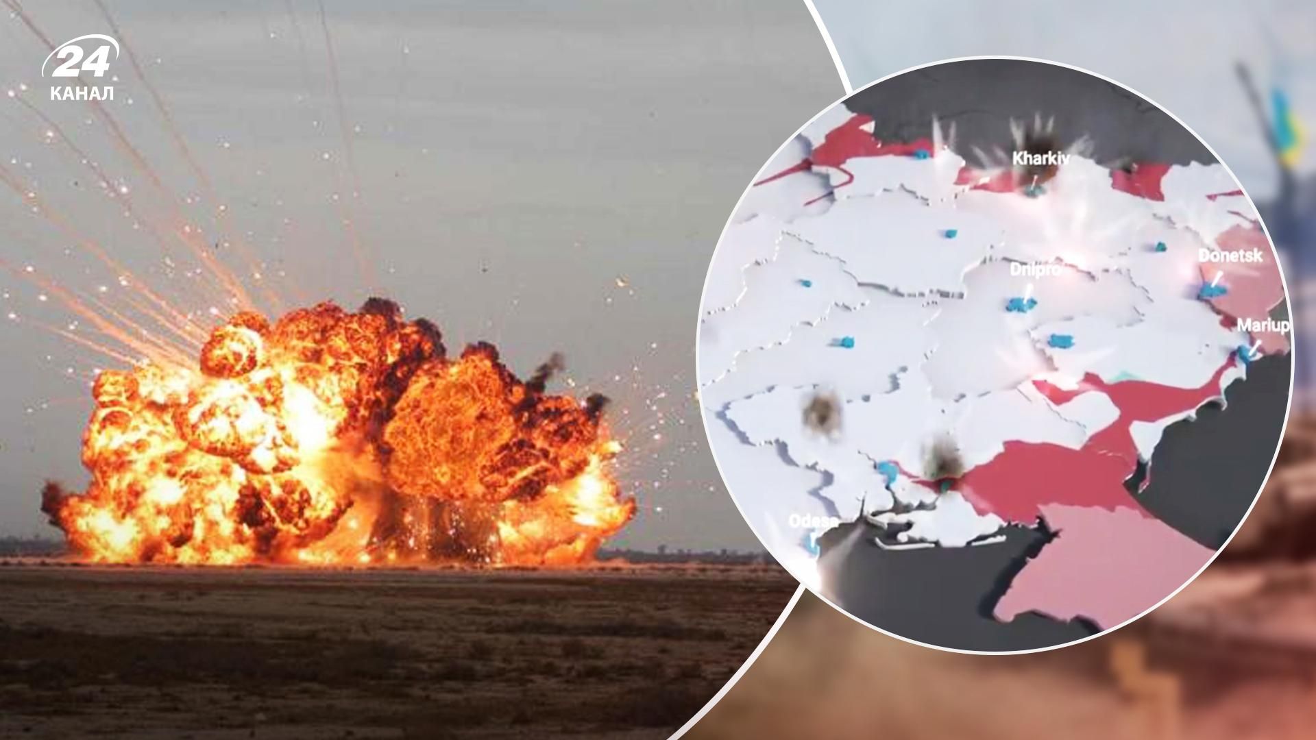 Понад 2 тисячі ракет за три місяці: хронологію вибухів в Україні показали у короткому відео Понад 2 тисячі ракет за три місяці: хронологію вибухів в Україні показали у короткому відео