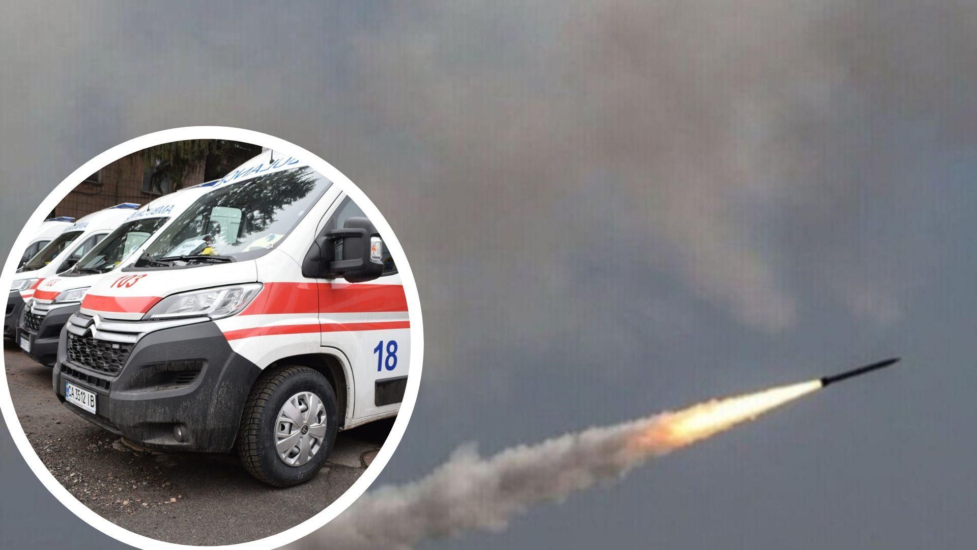 Внаслідок ракетного удару по Чорткову постраждали 22 людини Внаслідок ракетного удару по Чорткову постраждали 22 людини