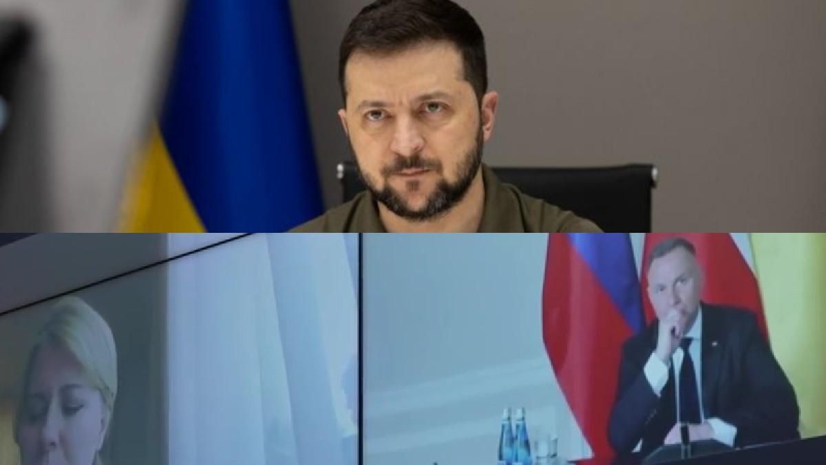 Дякую за потужну підтримку, – Зеленський по відеозв'язку поспілкувався з Дудою і Чапутовою - 24 Канал Дякую за потужну підтримку, – Зеленський по відеозв'язку поспілкувався з Дудою і Чапутовою - 24 Канал