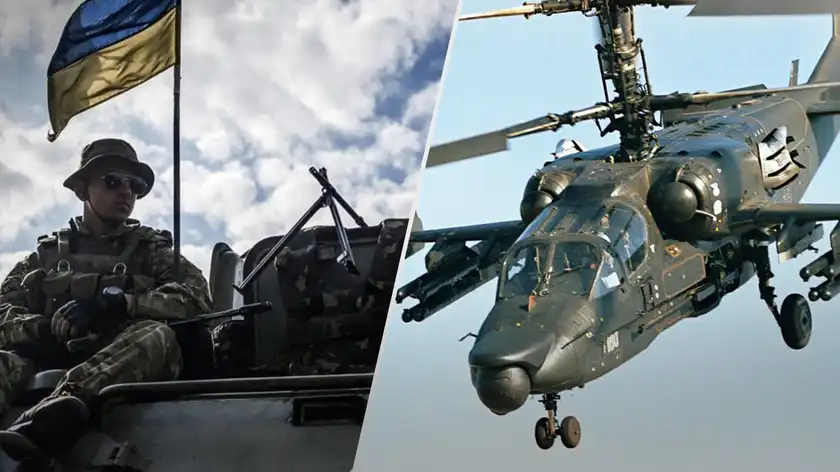 Холоднояровцы на Харьковщине уничтожили вертолет кафиров Ка-52