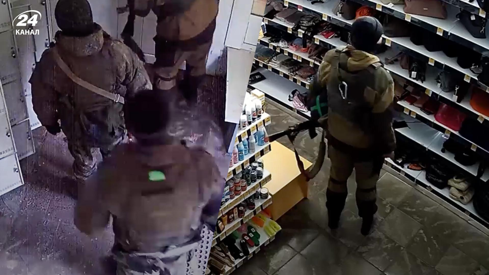 Оккупанты на Сумщине воровали в магазине все, что видели: унизительное видео Оккупанты на Сумщине воровали в магазине все, что видели: унизительное видео