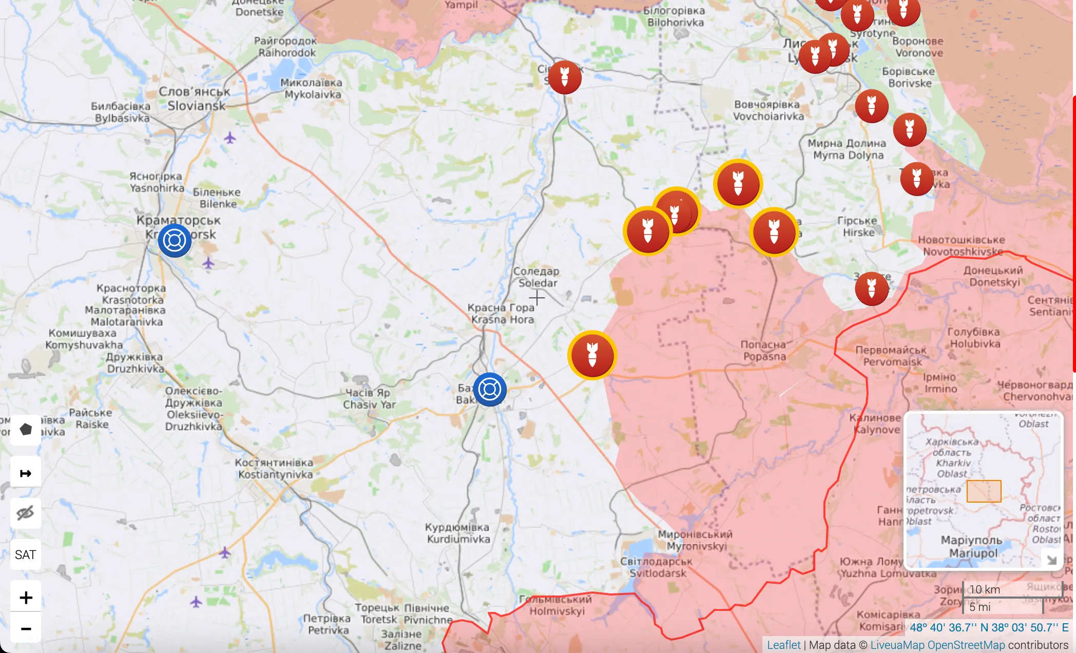 Окупанти зазнали втрат на Бахмутському напрямку Окупанти зазнали втрат на Бахмутському напрямку