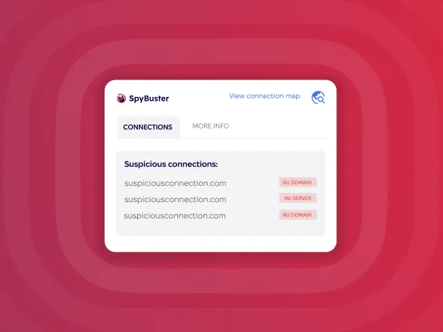 SpyBuster попередить про небезпечне з'єднання SpyBuster попередить про небезпечне з'єднання