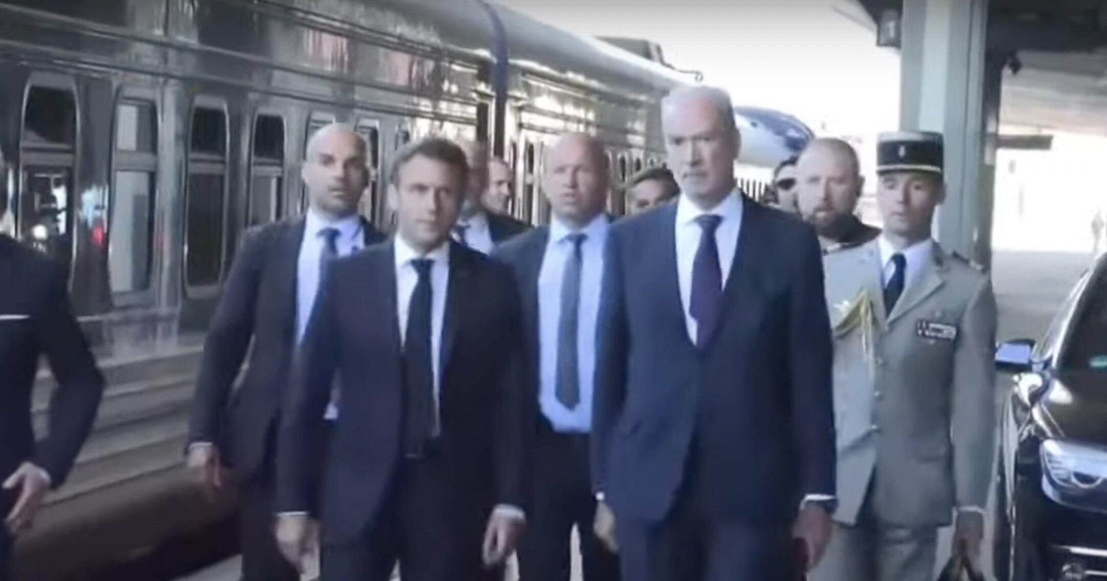 Макрон, Шольц і Драгі – вже в Києві: з'явилися перші кадри Макрон, Шольц і Драгі – вже в Києві: з'явилися перші кадри