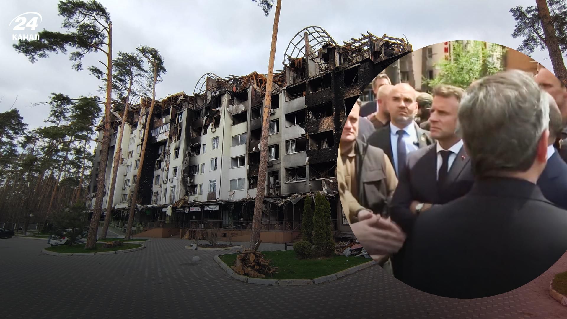 Макрон, Шольц та Драгі приїхали до Ірпеня Макрон, Шольц та Драгі приїхали до Ірпеня