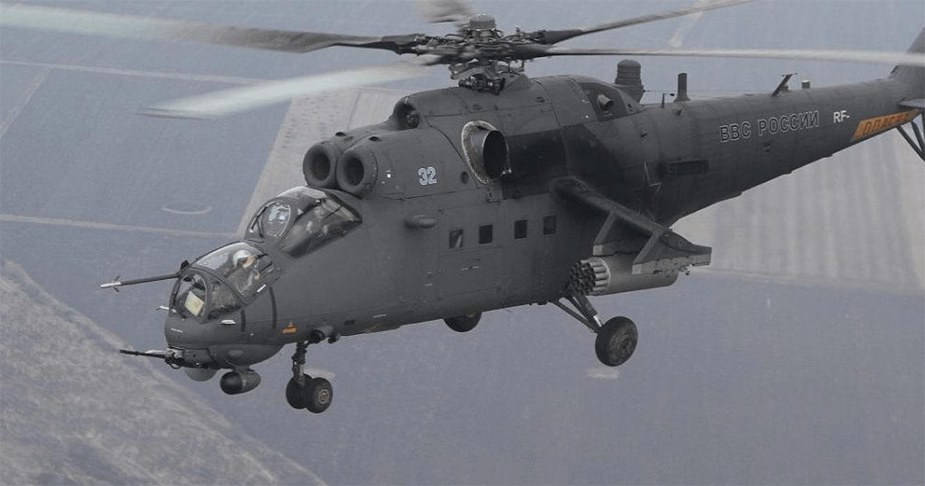 В Донецкой области бойцы терробороны сбили российский вертолет Ми-35М