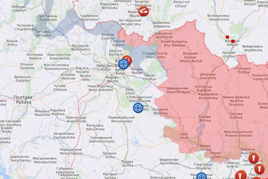 Карта Харківщина Карта Харківщина