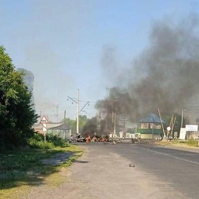 На Полтавщині спалахнуло військове авто, яке перевозило боєкомплект