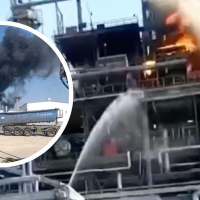 У Росії загорівся Новошахтинський нафтопереробний завод, який пов'язують з Медведчуком