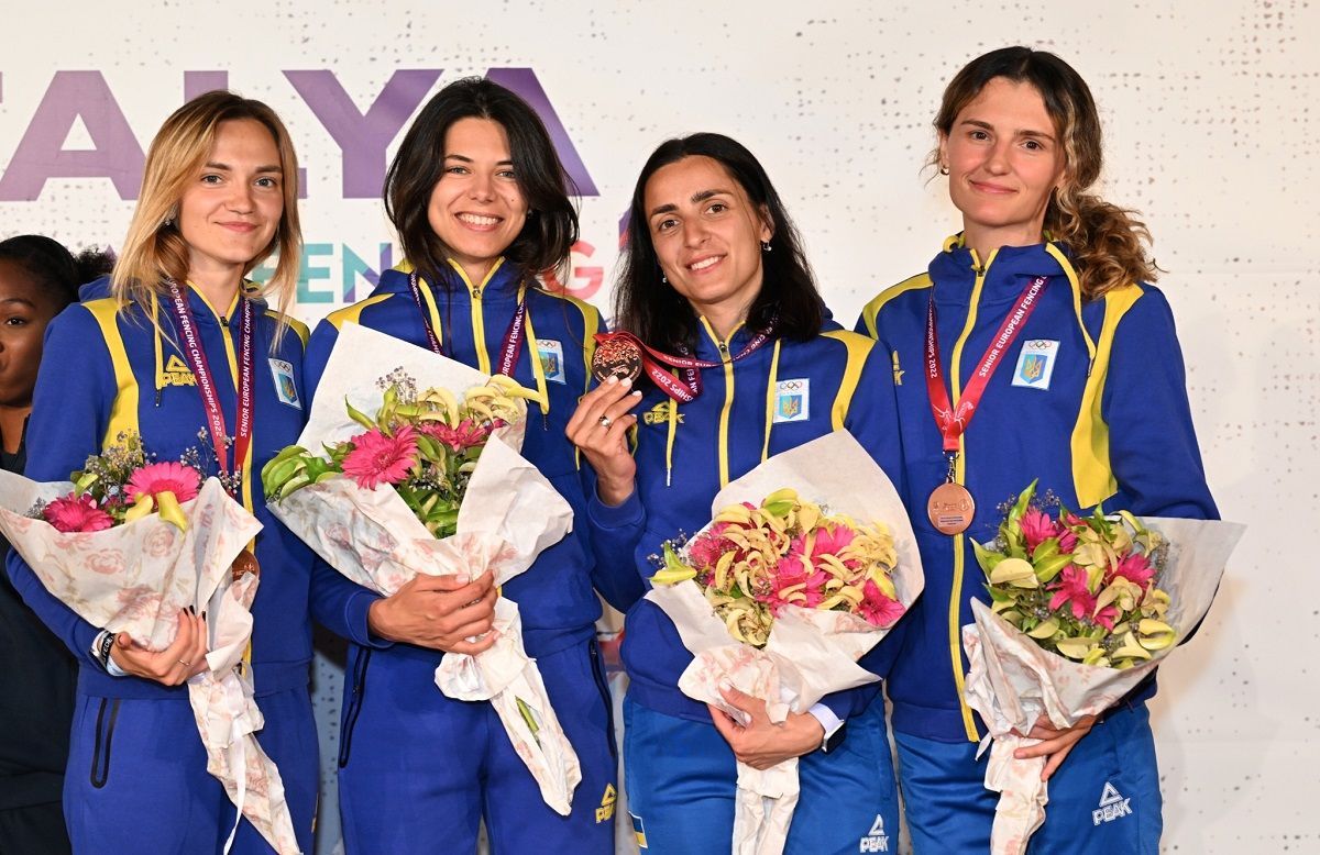 Женская сборная Украины во главе с Шемякиной стала третьей на чемпионате Европы в шпаге