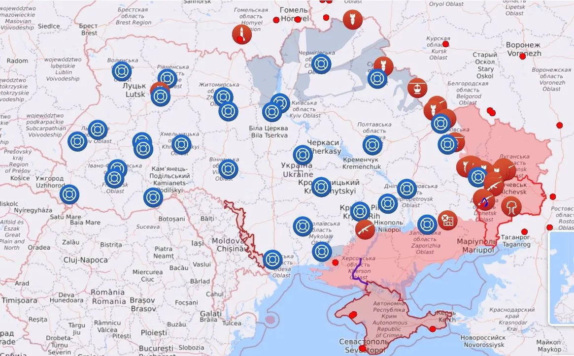 КАрта боевых действий 26 мая