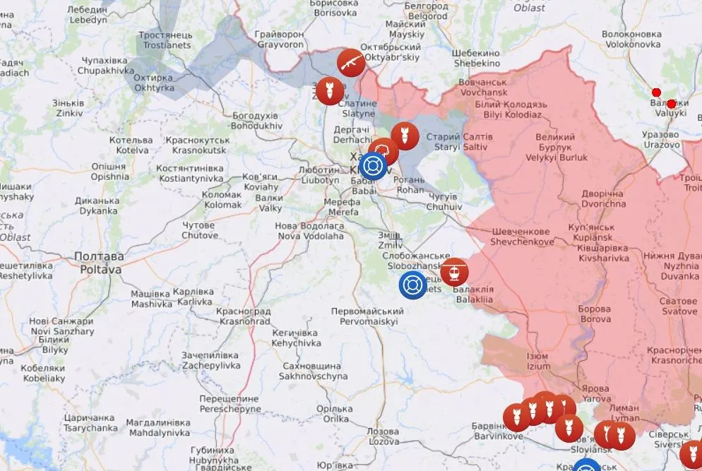 Карта бойових 26 червня Карта бойових 26 червня
