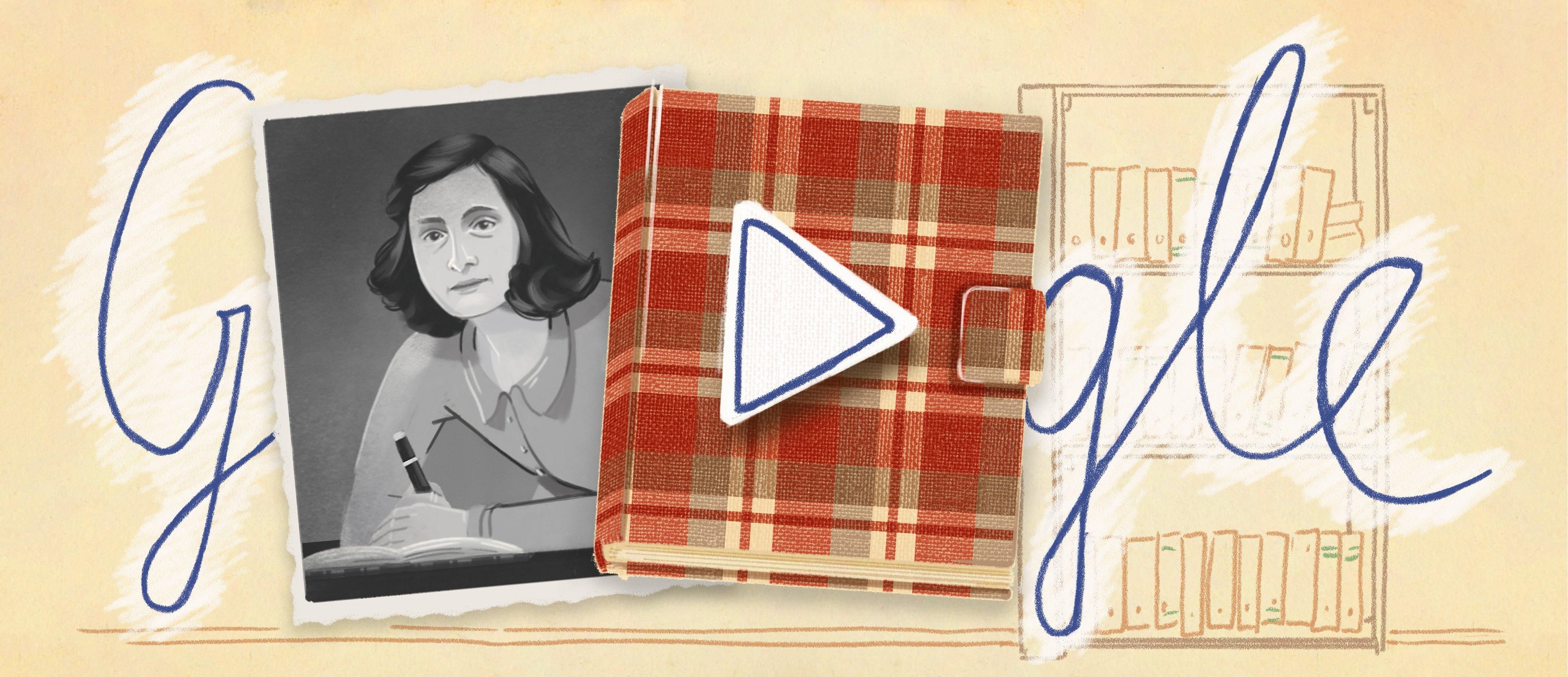 Новий дудл від Google – про Анну Франк: проникливі моменти з її життя