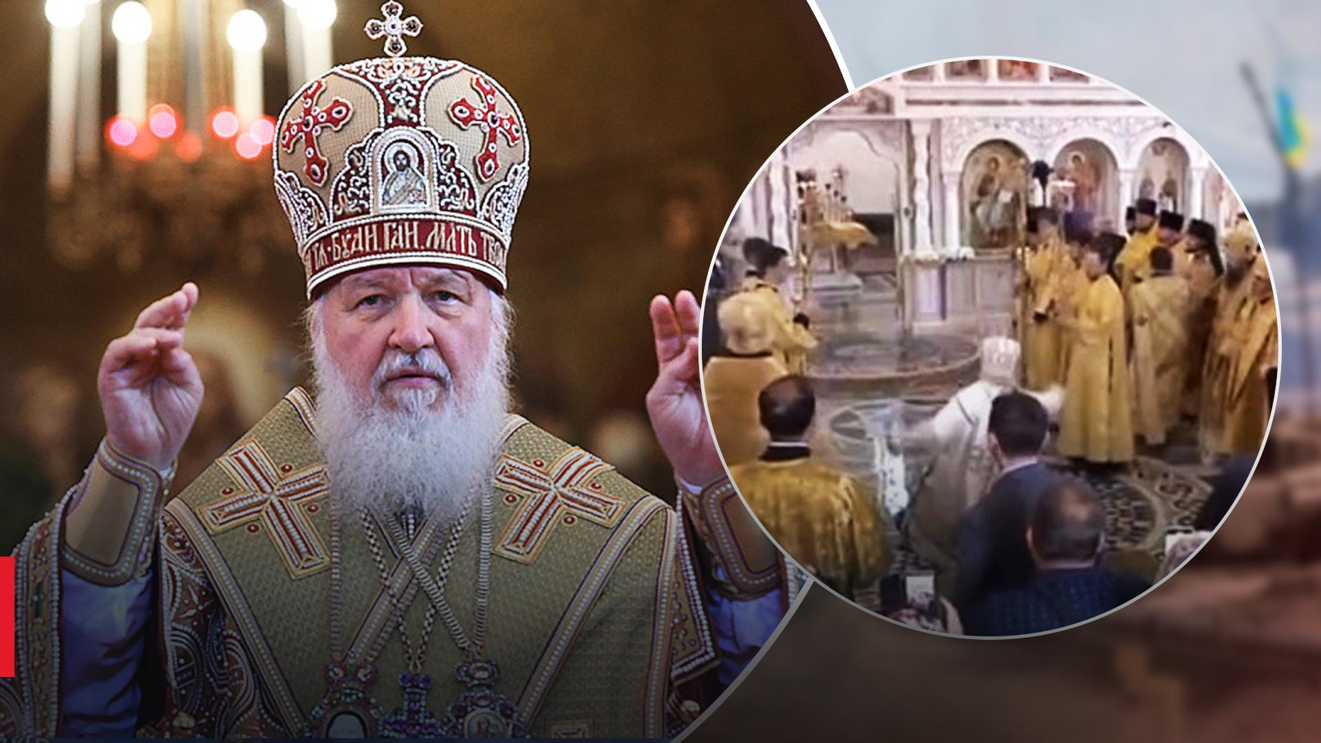 Гріхи потягнули в землю: патріарх Кирил впав посеред літургії – епічне відео