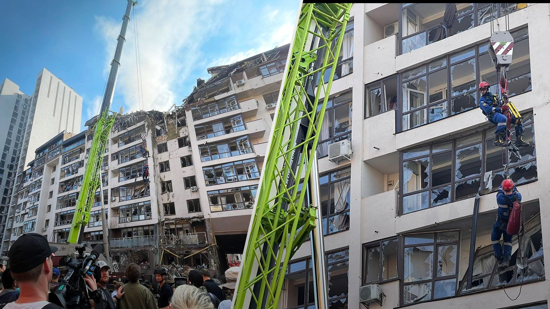 Как выглядит дом в Киеве, в который оккупанты попали ракетой: жуткие фото и видео