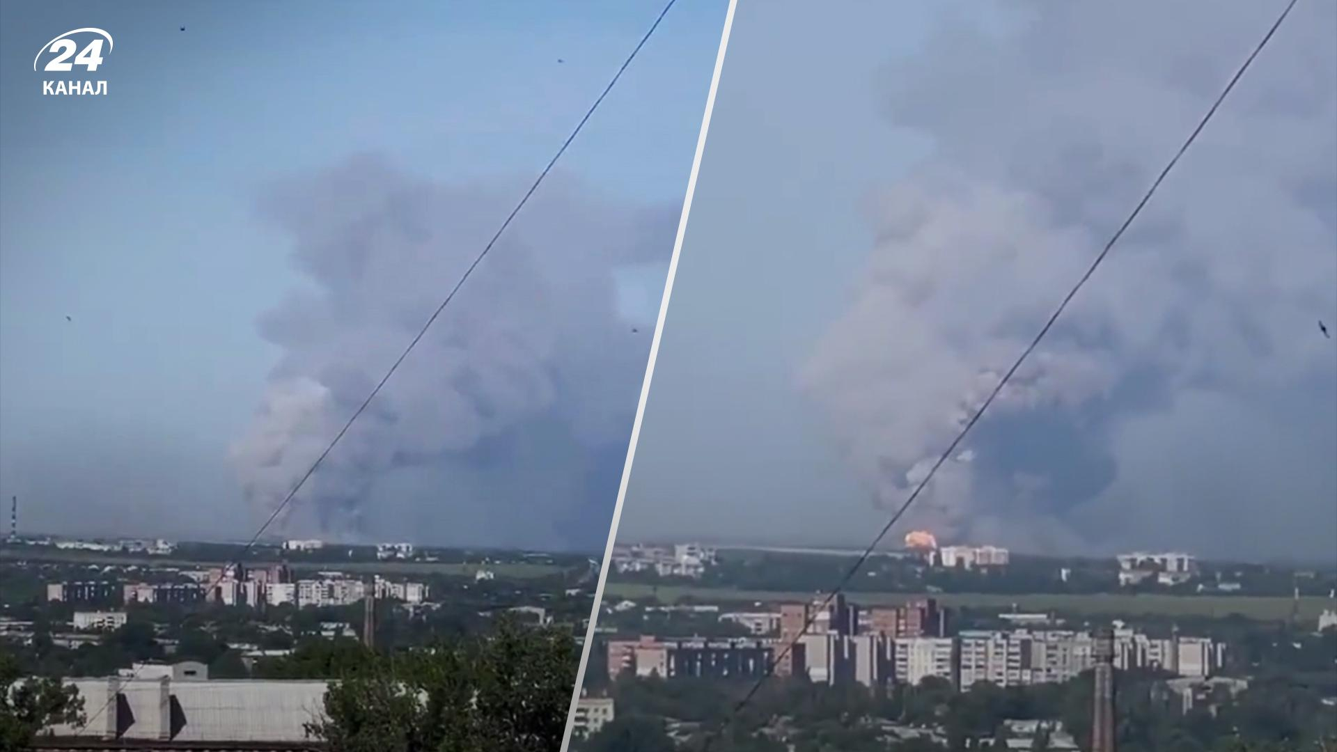 На Луганщині знову вибухають склади боєприпасів окупантів: епічне відео