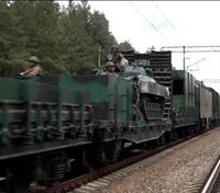 Росіяни розробили бронепоїзд "Єнисей" зі вкрадених на Харківщині тепловозів