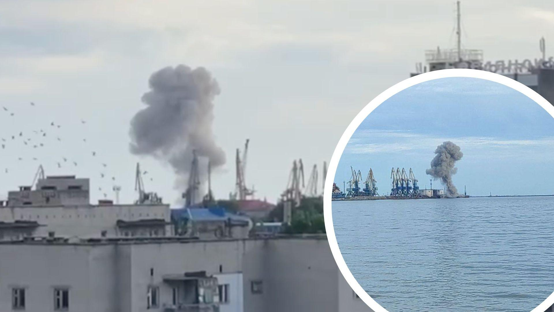 В Бердянске прогремели взрывы в районе порта 28 июня - 24 Канал