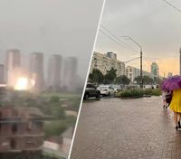 Блискавка влучила в будинок і повалені дерева: Київ накрила потужна злива – промовисті відео