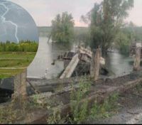 На Київщині блискавка зруйнувала міст через Ірпінь: є щонайменше 1 загиблий