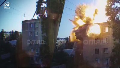 Ким выложил видео, как российская ракета попала в жилой дом в Николаеве