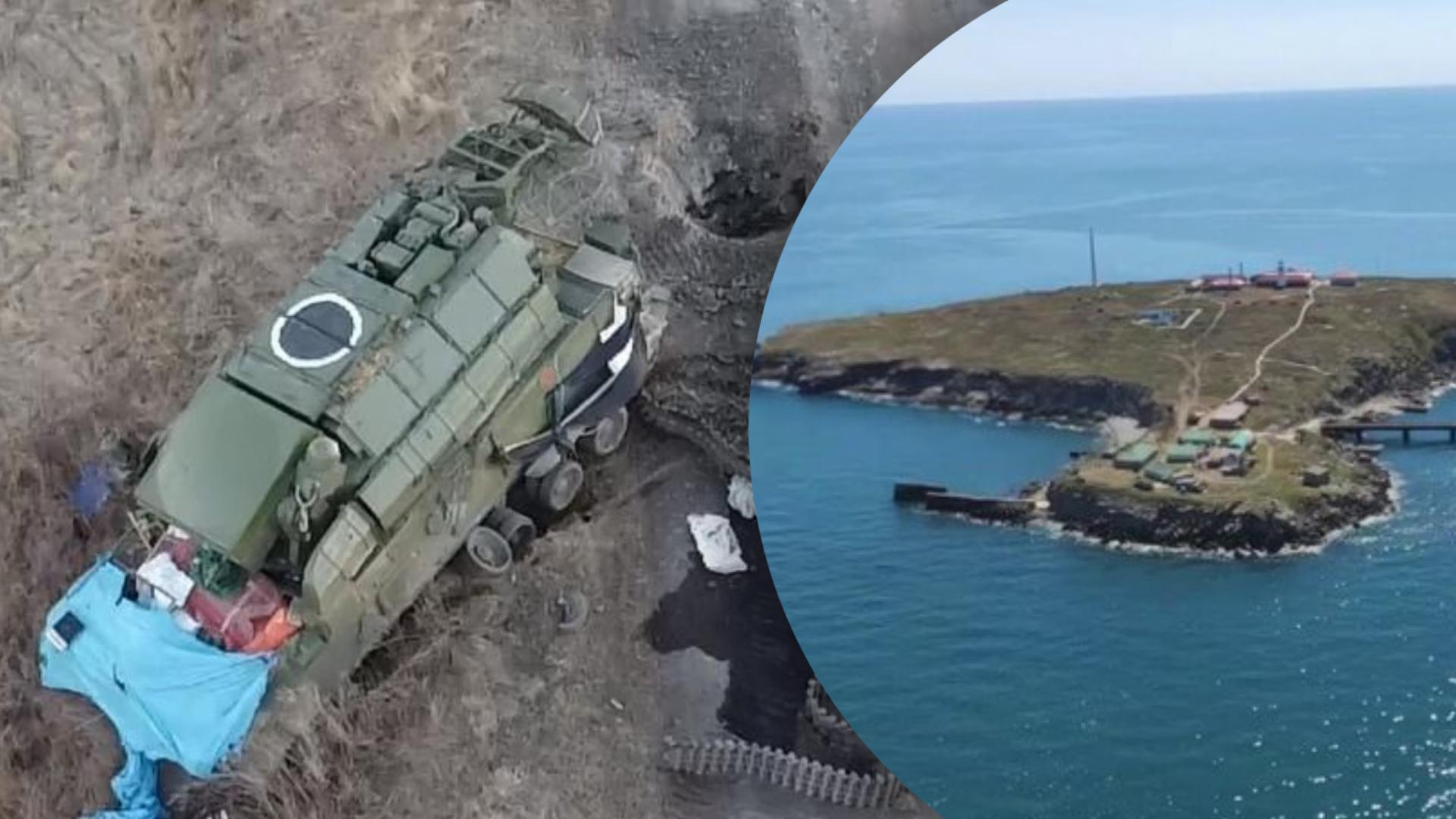 Россияне сбежали с острова Змеиный - враги потеряли много техники, жгли документы - 24 Канал