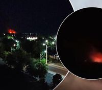 Горит и детонирует: в оккупированной Кадиевке в Луганской области слышали "хлопки" на складе боеприпасов