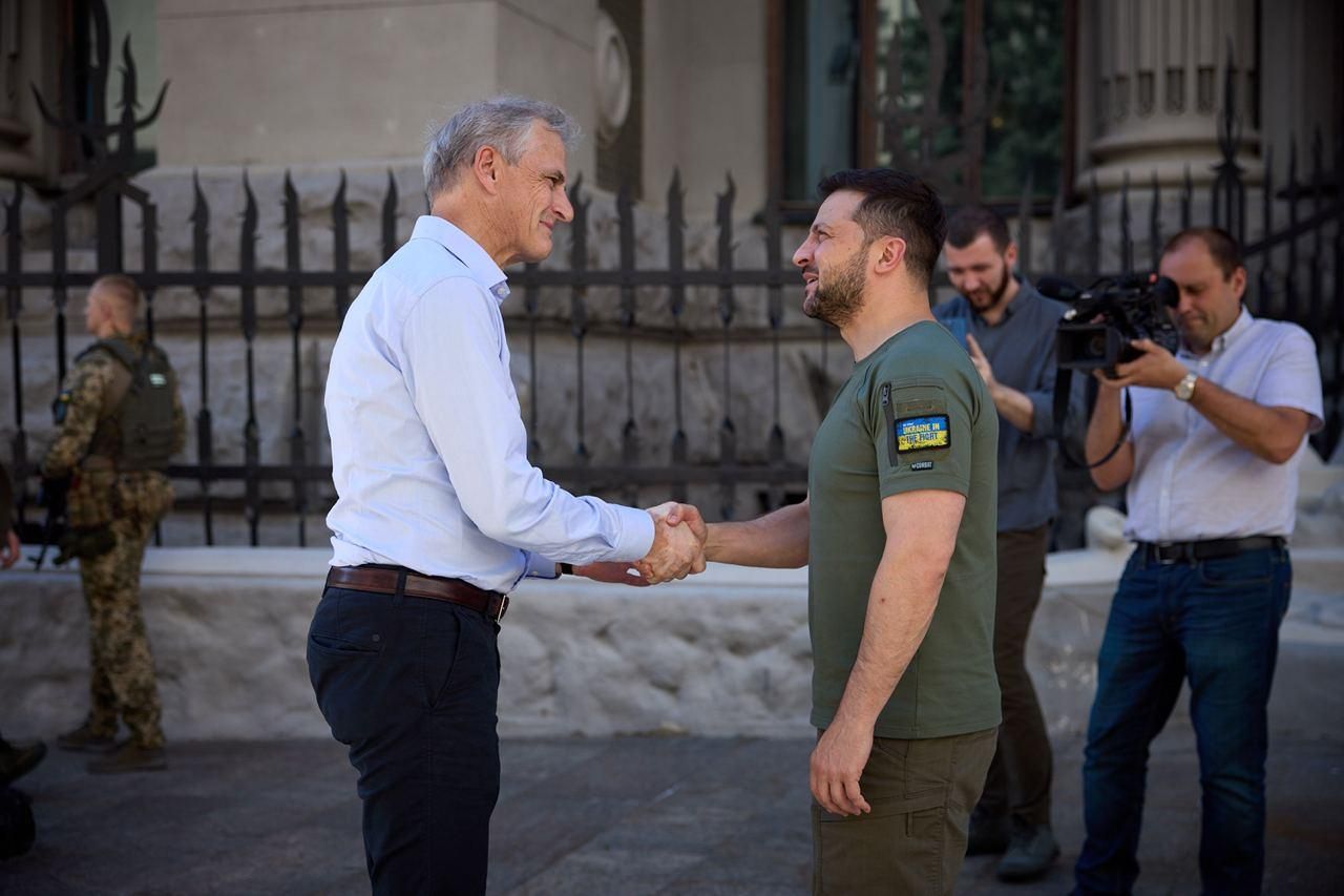 Премьер Норвегии Стере встретился с Зеленским Премьер Норвегии Стере встретился с Зеленским