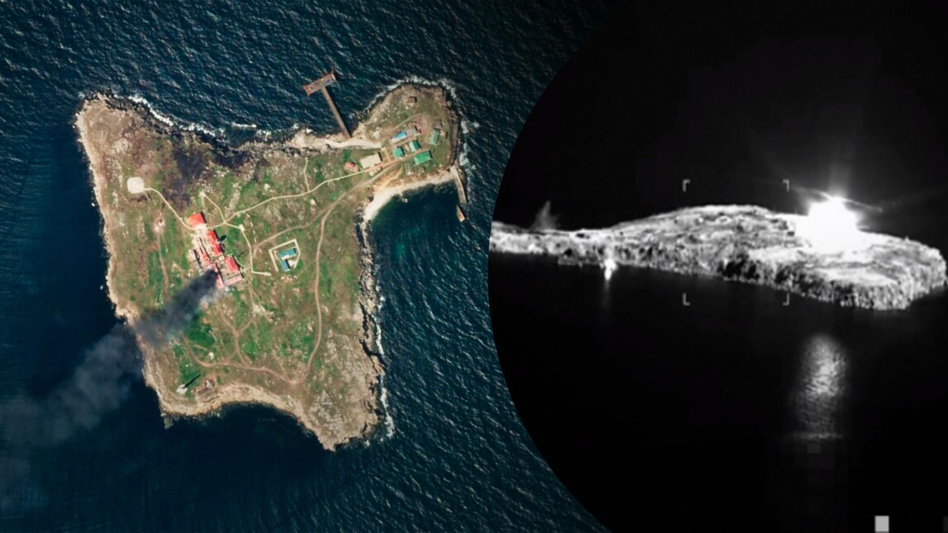 На Зміїний Росія скинула фосфорні бомби - відео від Залужного На Зміїний Росія скинула фосфорні бомби - відео від Залужного