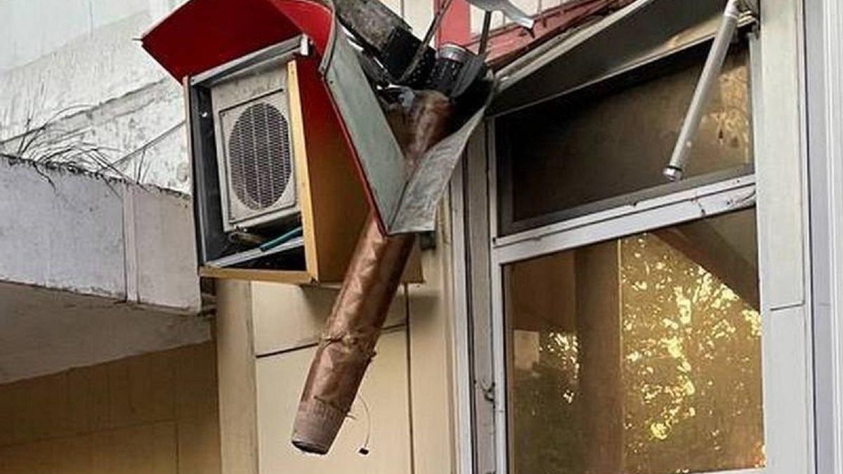 Ракета "Панцир" на будівлі в російському Бєлгороді